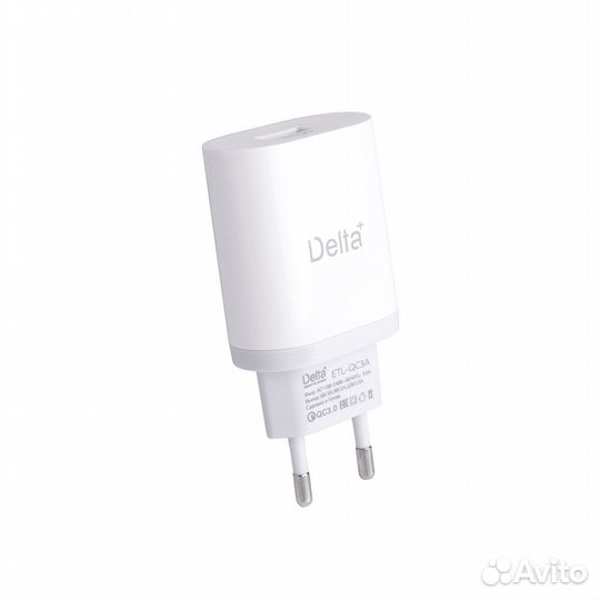 Зарядное устройство ETL-QC3A 18Вт, QC3.0, Delta+