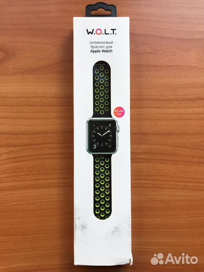 Силиконовый браслет для Apple Watch 42/44 мм