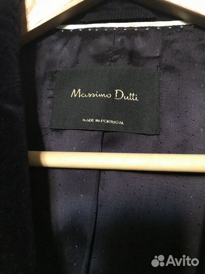 Пиджак бархатный massimo dutti, 42