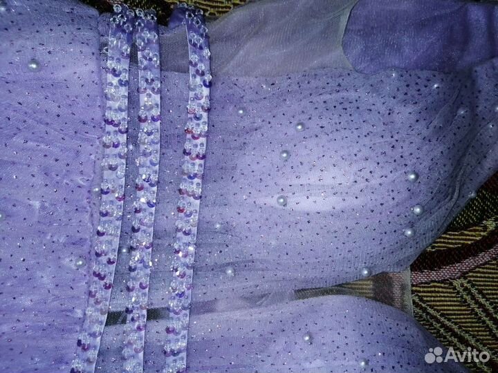 Платье длинное А-силуэт