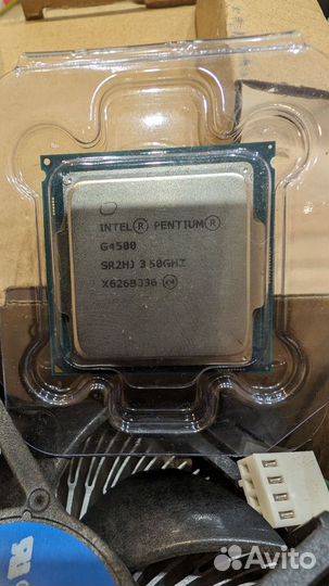 Процессор intel pentium g4500 + кулер intel