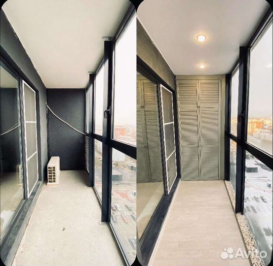 Отделка, Остекление, Утепление Балконов под ключ