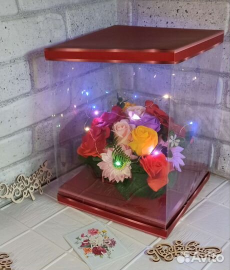 Букет мыльных роз на 1 сентября