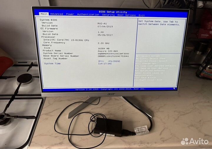 Моноблок Acer aspire c24