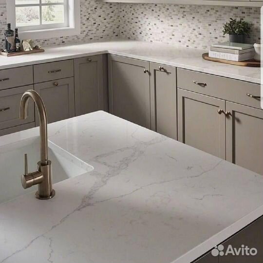Столешница из камня (кварц, акрил)