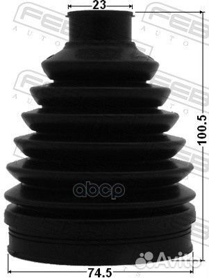 Пыльник шрус наружный (74.5X100.5X23) комплект