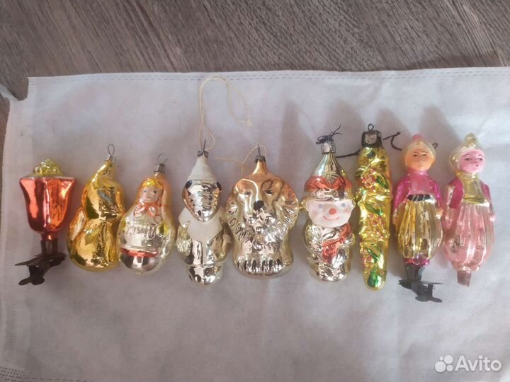 Елочные игрушки времён СССР