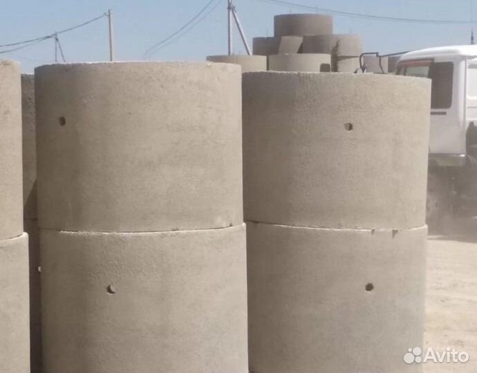 Бетонные изделия: бордюры, кольца, крышки