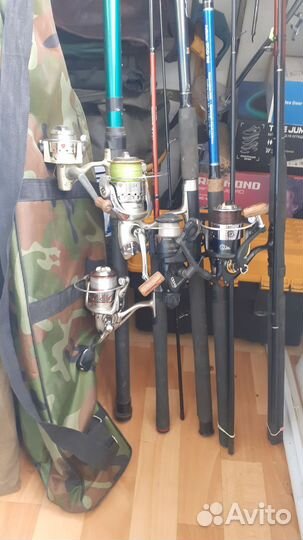 Спининги и удочки бу