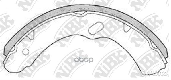 Колодки тормозные барабанные передние NiBK FN44