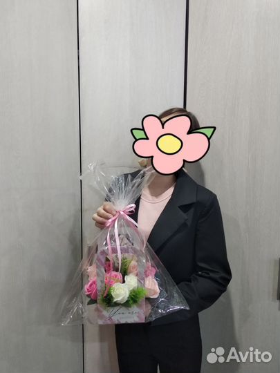 Букеты из мыльных роз