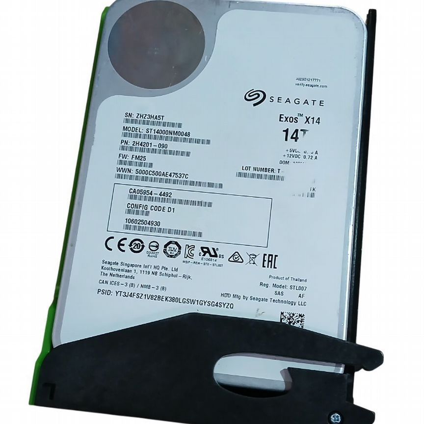 [CA05954-4492] Жесткий Диск Seagate 2h4201-090 14tb Sas 3,5" Hdd