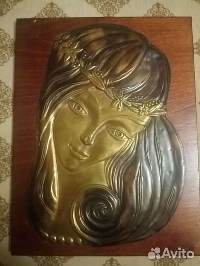 Картина медная чеканка СССР