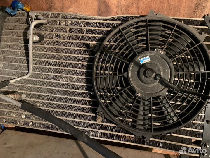 Радиатор кондиционера с вентилятором Daewoo Nexia