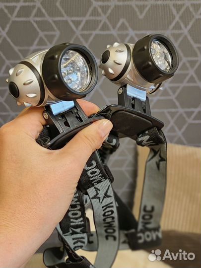 Налобный фонарик 2 штуки