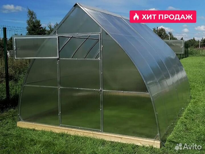 Теплица из поликарбоната 3x12 м Семейная