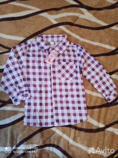 Рубашка детская новая