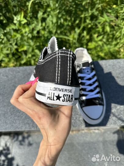 Кеды converse черно - белые женские