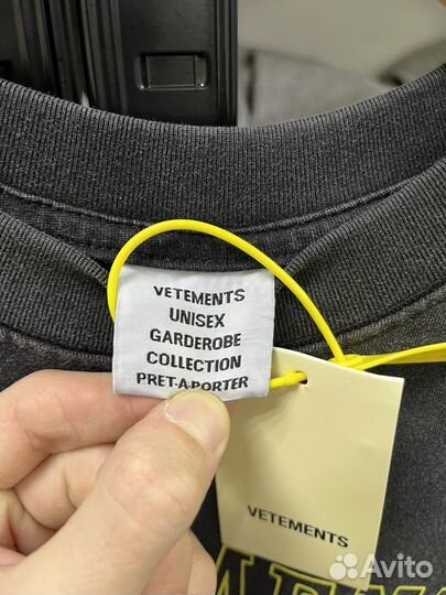 Футболка vetements оверсайз (хит 2024)