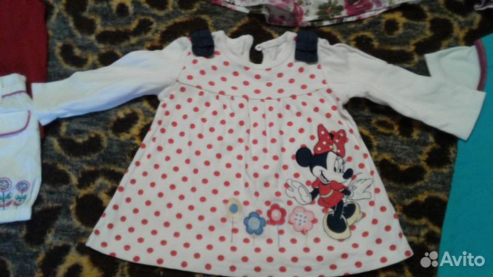Детская одежда для девочек 74 80 пакетом