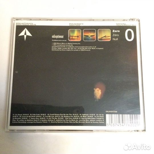 CD Susumu Yokota/Zero,2001, UK,techno,nm