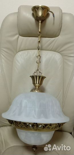 Светильник подвесной 2 свечи, под бронзу