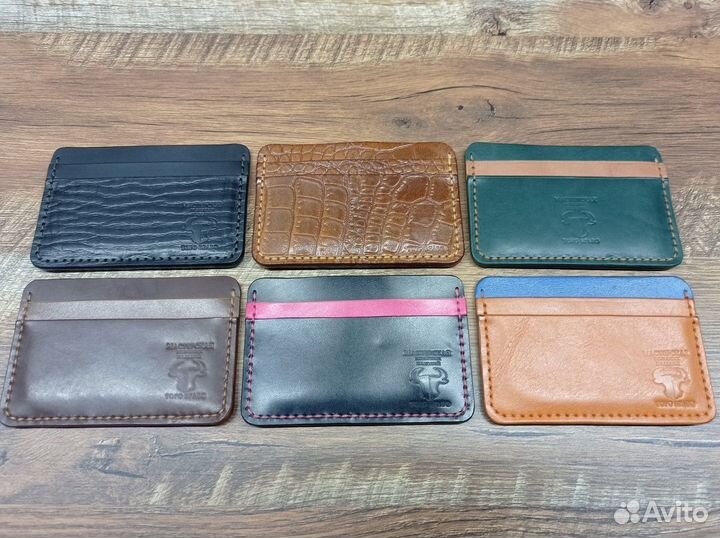 Картхолдер Кожа Ручнной шов