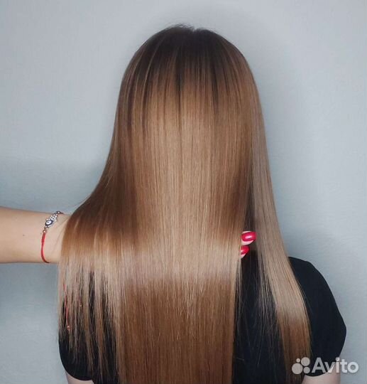 Кератиновое выпрямление волос