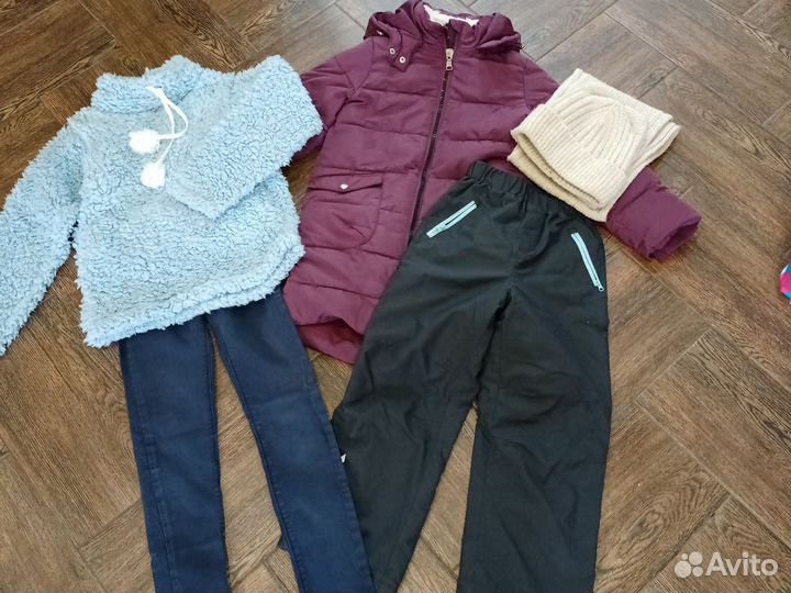 Вещи пакетом на девочку 122-128