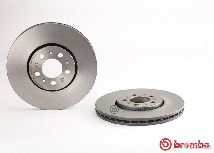 Brembo 09.7010.21 Диск торм. пер.вент.288x25 5 отв