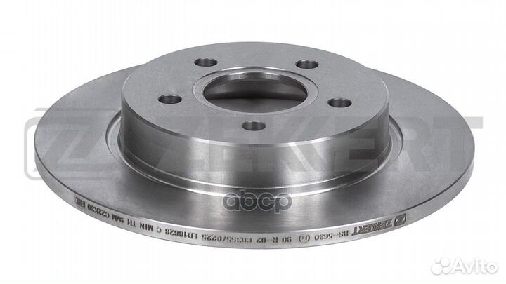 Диск торм. задн. Ford Focus III 10- bs-5630 Zek