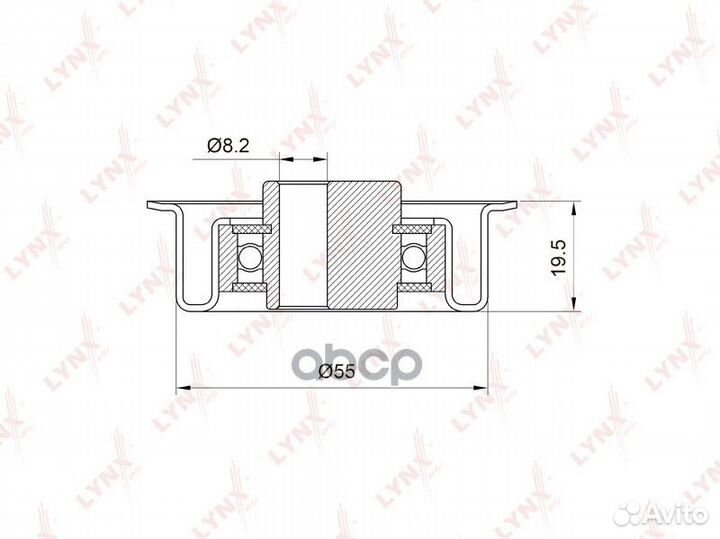 Ролик натяжной ремня грм PB1035 lynxauto