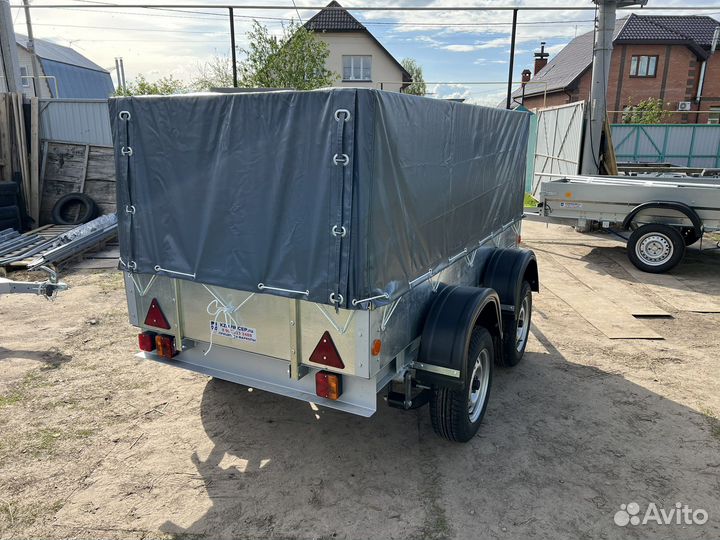 Прицеп 2х осный усиленный 2.5х1.3 тент 1000мм