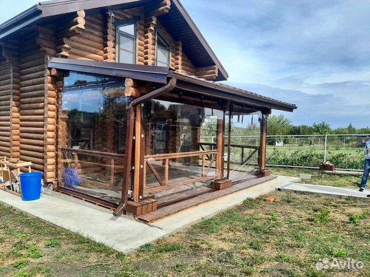 Мягкие пвх окна на беседку, террасу под ключ