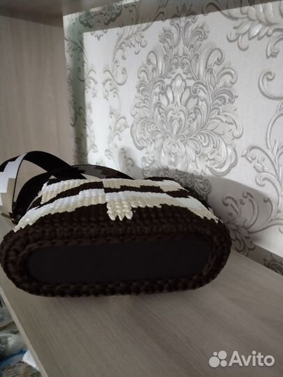 Вязаный мини-шоппер