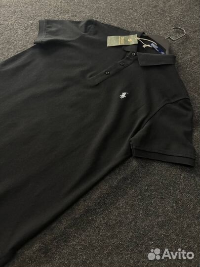 Футболка поло Polo Ralph Lauren черная LUX