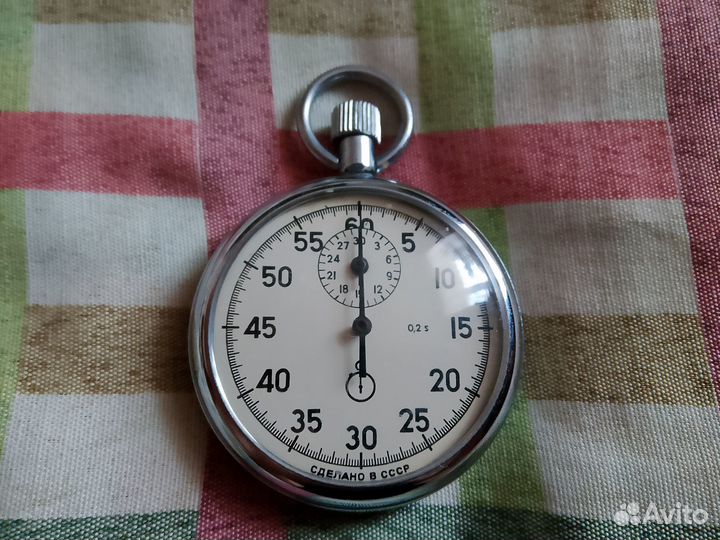 Секундомер механический сделано в СССР