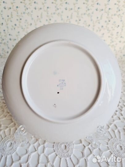 Тарелки лфз Май, Розовая ветка и др., фарфор СССР