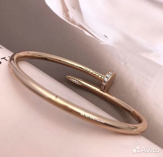 Браслет cartier гвоздь juste un clou бриллианты