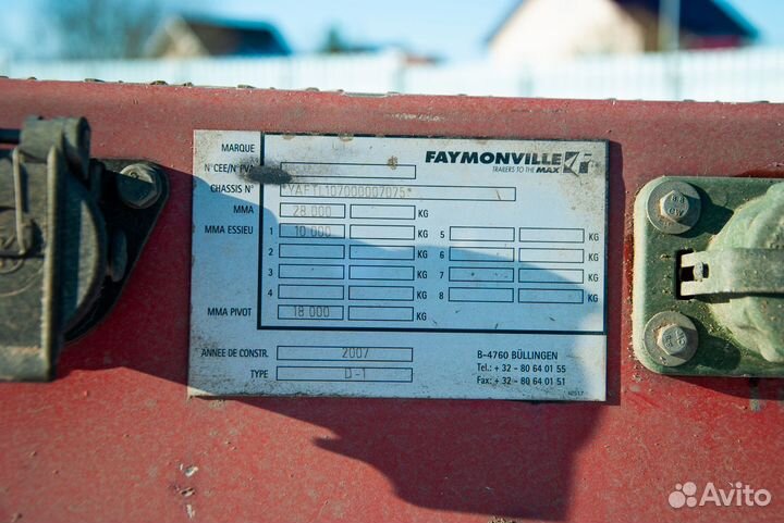 Полуприцеп трал (тяжеловоз) Faymonville FlexMAX, 2007