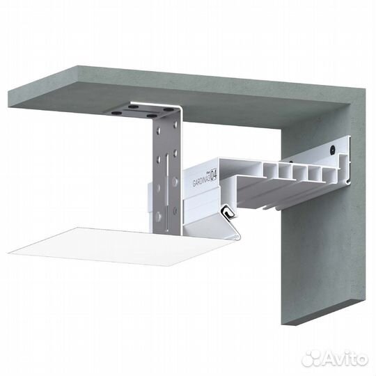 Профиль G304 для скрытых карнизных ниш с 3 пазами