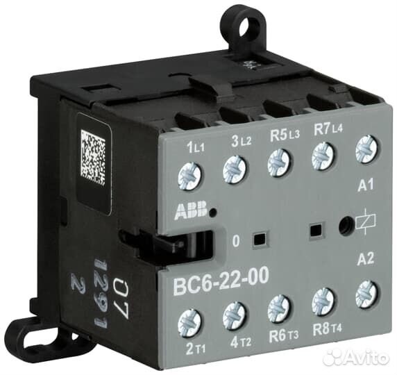 Миниконтактор BC6-22-00-05 9A (400В AC3) катушка 2