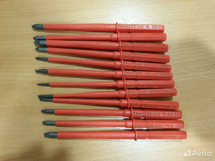 Набор диэлектрический wera Kraftform Kompakt