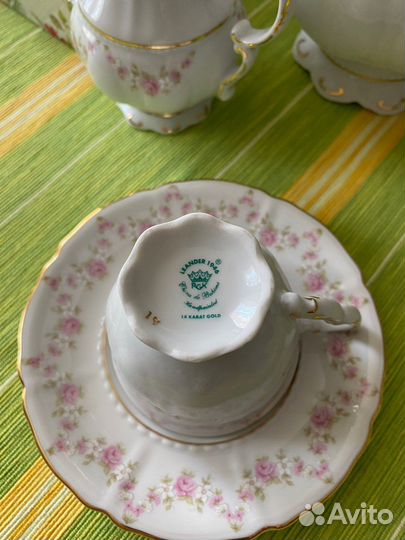 Сервиз кофейный чешский фарфор Leander