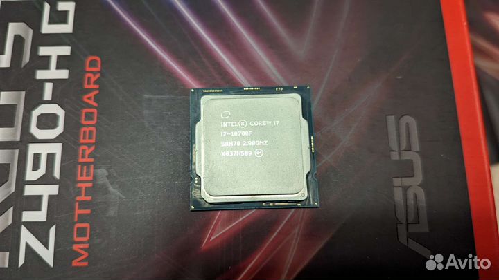 Процессор Core i7-10700F плата ROG strix z490-h