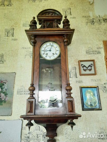 Старинные Антикварные Настенные Часы Павелъ Буре