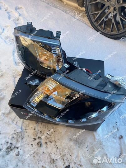 Фары Audi TT 8N 99-05 c дхо галоген черные