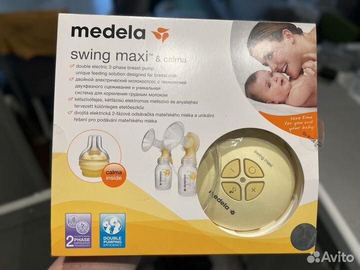 Молокоотсос электрический Medela swing maxi& calma
