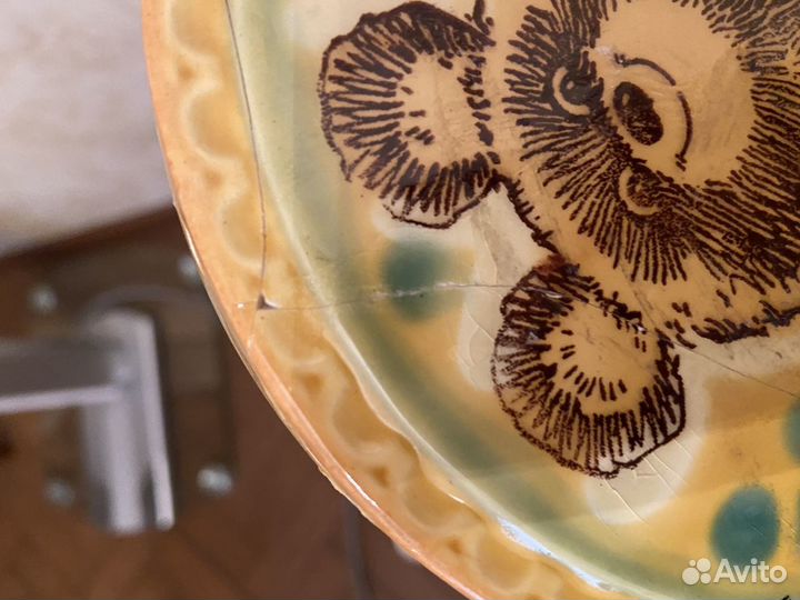 Тарелка с олимпийским мишкой