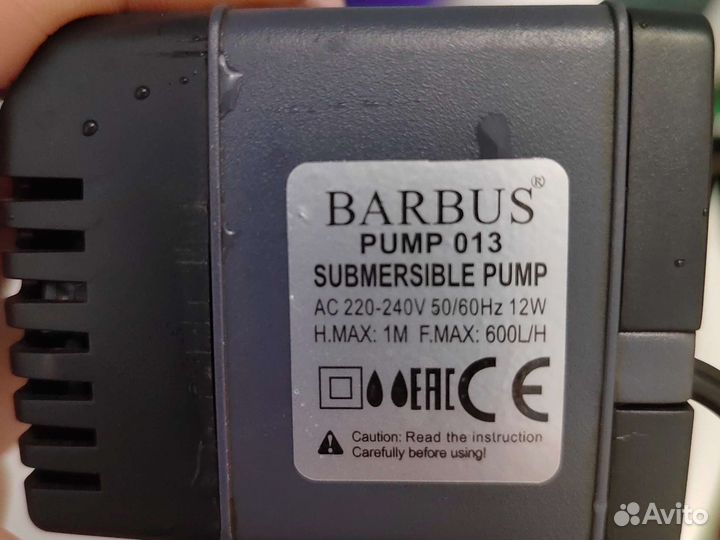 Помпа для аквариума, помпа для воды